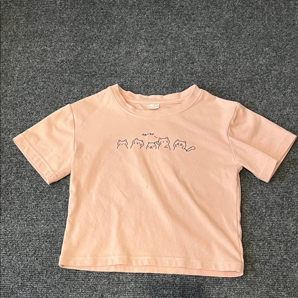 torrid Other - Girls Peach Cat Graphic Short Sleeve Tee